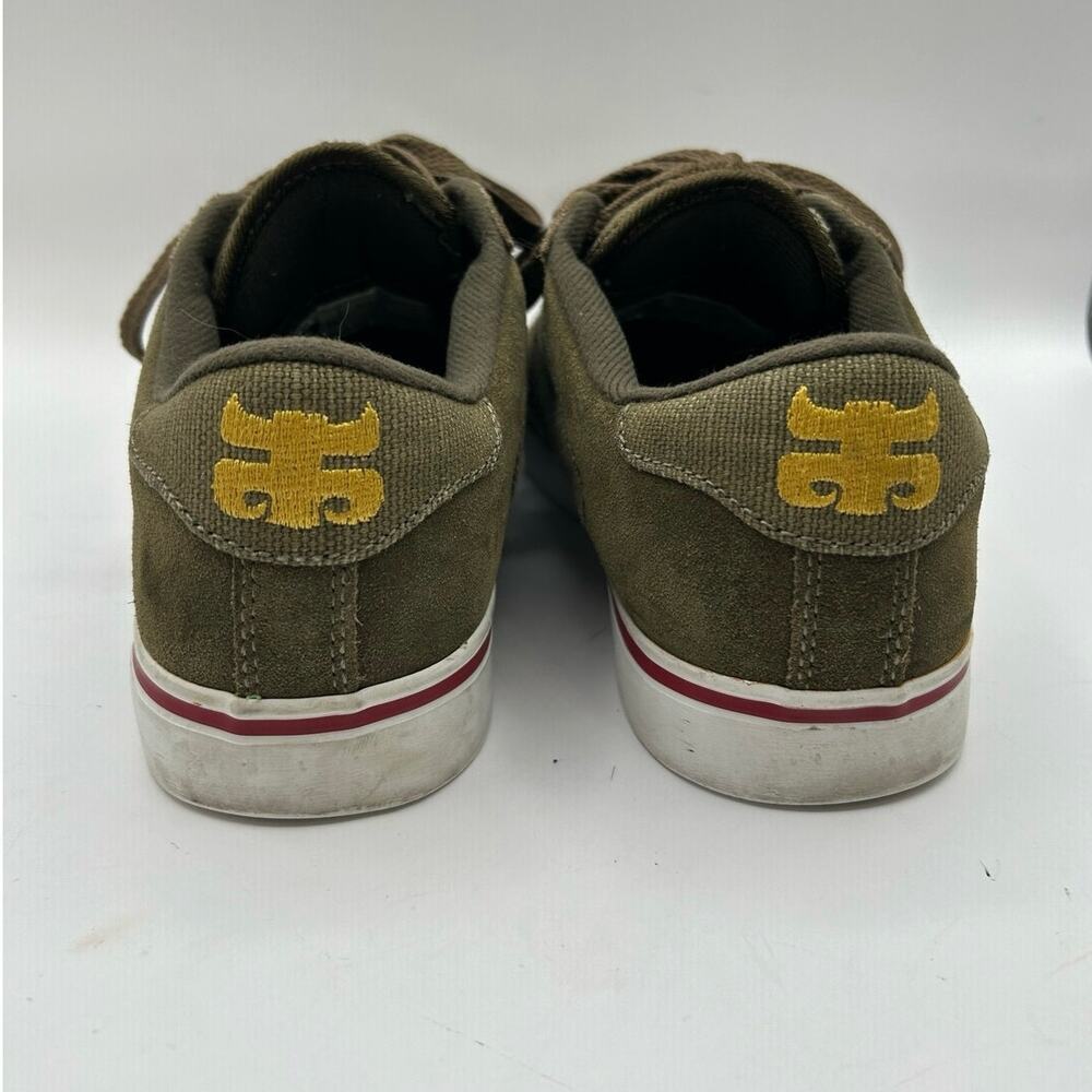 RARE Ipath Men's Stash Vulc Skate Shoe, Dark Olive Suede Hemp,7 M US - Picture 5 of 9